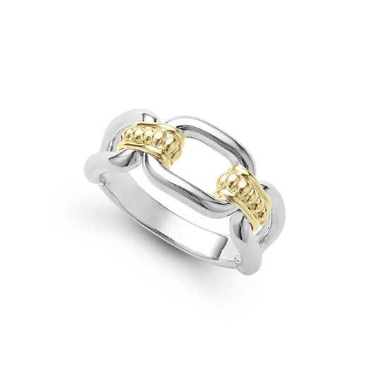 Two-Tone Link Ring (Size 7)