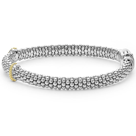 Double X Caviar Diamond Bracelet | 6mm (Size S+)
