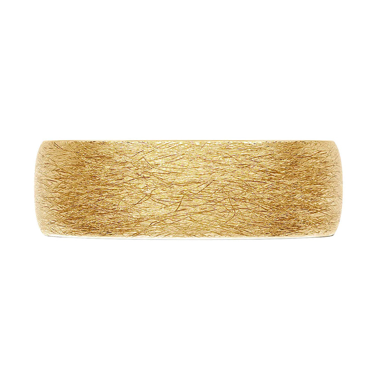 Rounded Top Brushed Finish Band
