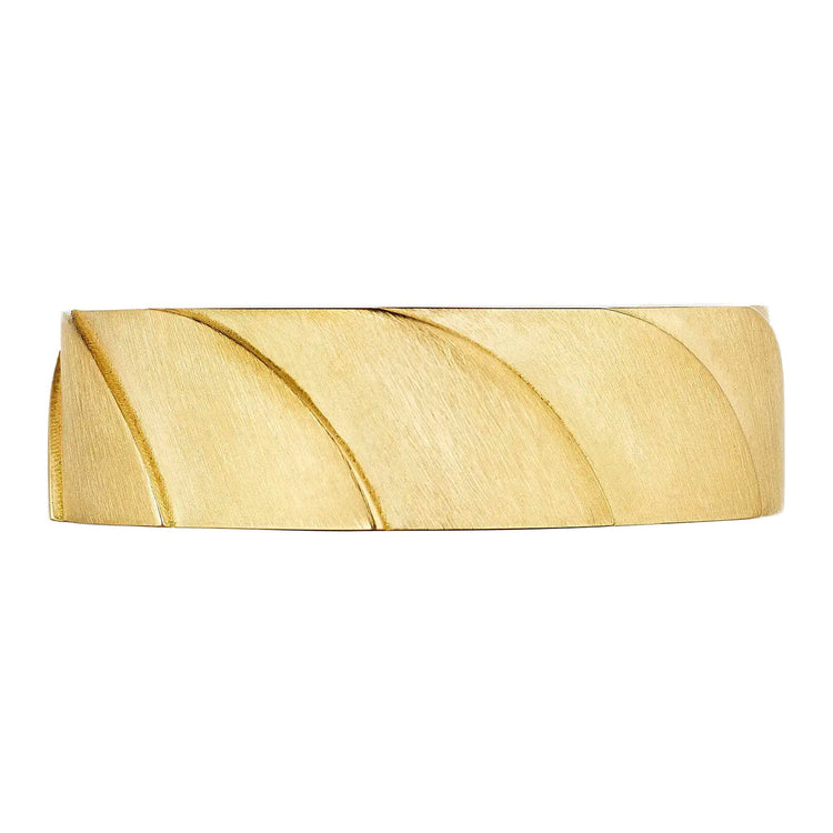 Geometric Crescent Satin Finish Band
