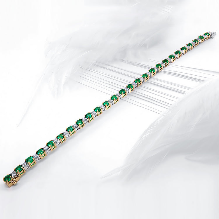 Emerald and Diamond Bracelet