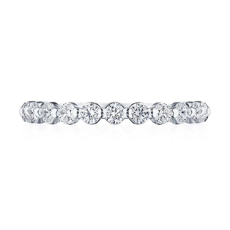 Two Prong Diamond Halfway Band