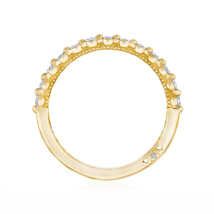 Two Prong Diamond Halfway Band
