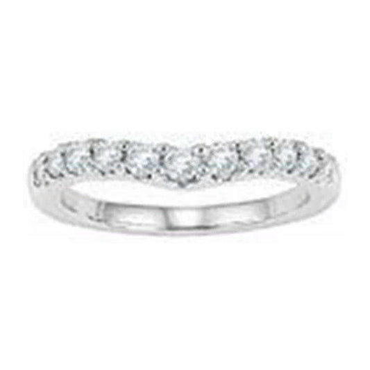 Diamond Curved Fitted Band