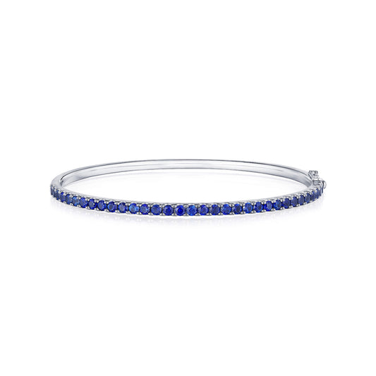 Stackable Bangle with Sapphires