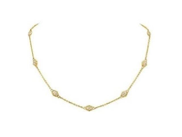 18k Yellow Gold Secret Garden Diamond Necklace