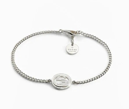 STSLVR INTERLOCKING G BRACELET