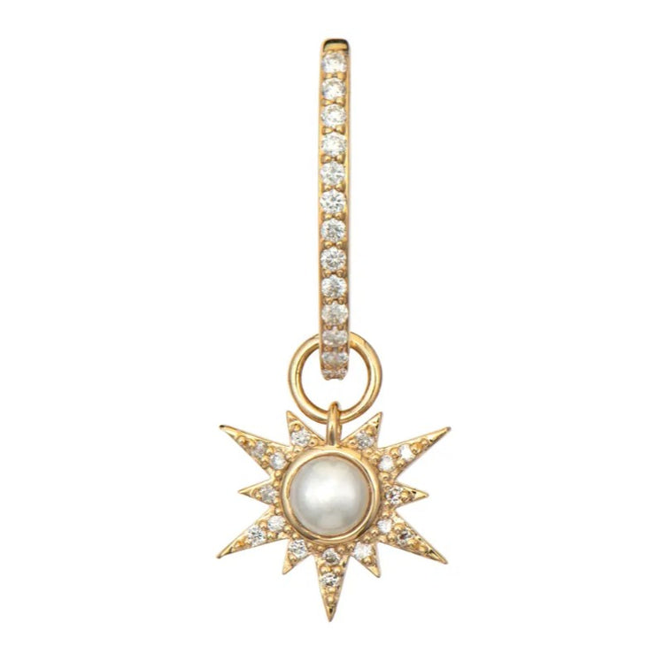 Tiny Love Explosion White Pearl Charm