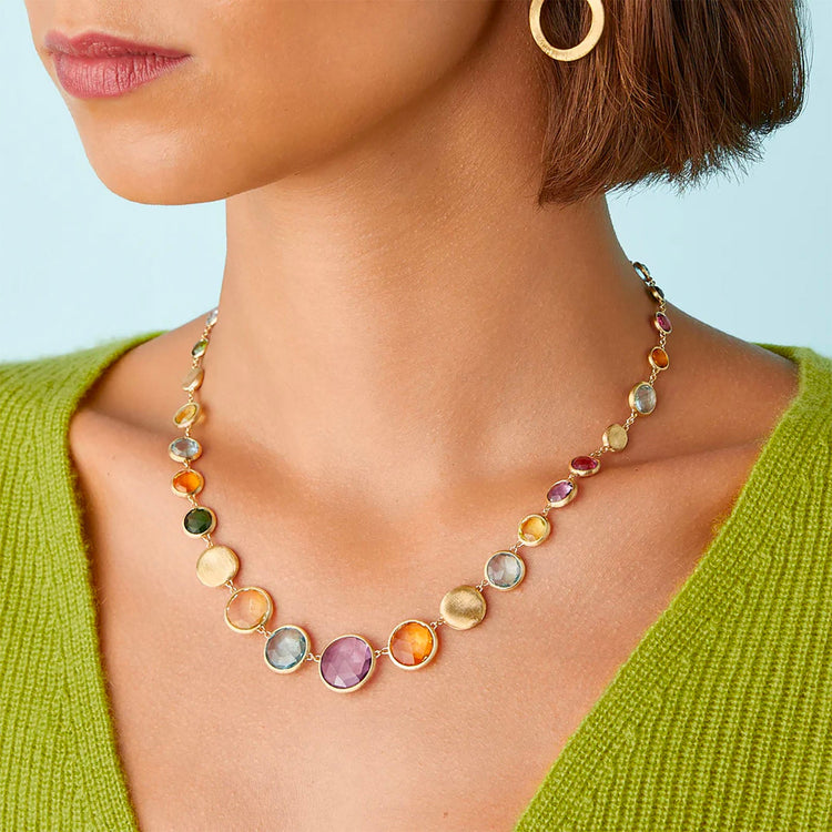 Graduated Mixed Gemstone Collar
