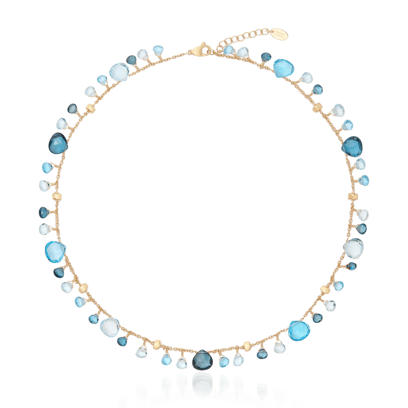 Necklace マルコビチェゴ パラダイス 18K Yellow Gold Mixed Topaz Lariat Necklace
