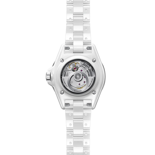 White Ceramic J12 Self-Winding Watch