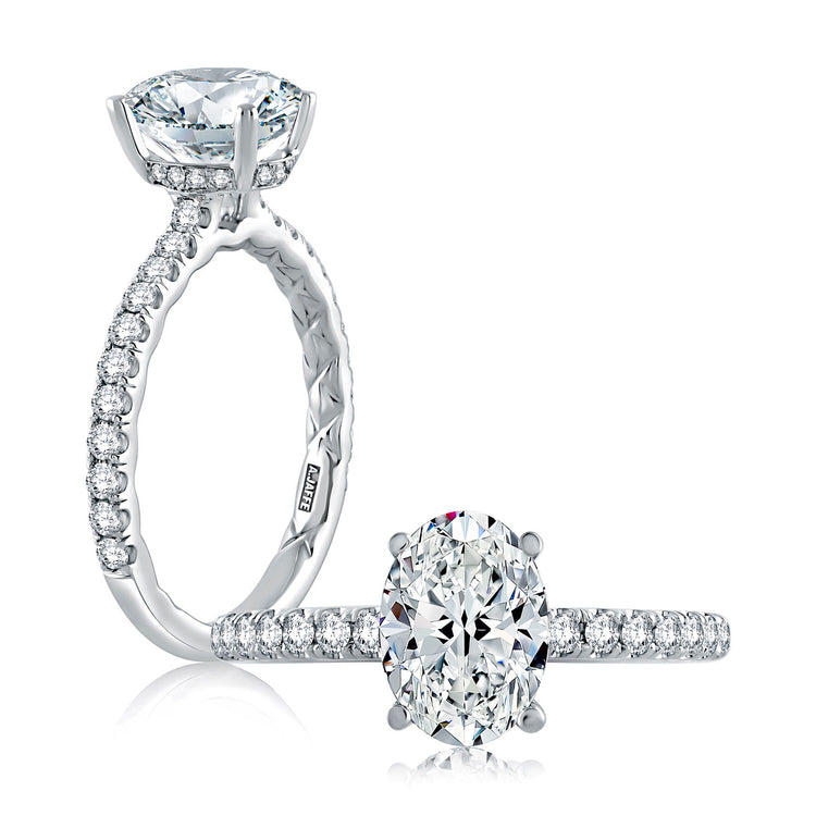 Diamond Semi Mount Ring | 14k White (1.50ct Head)