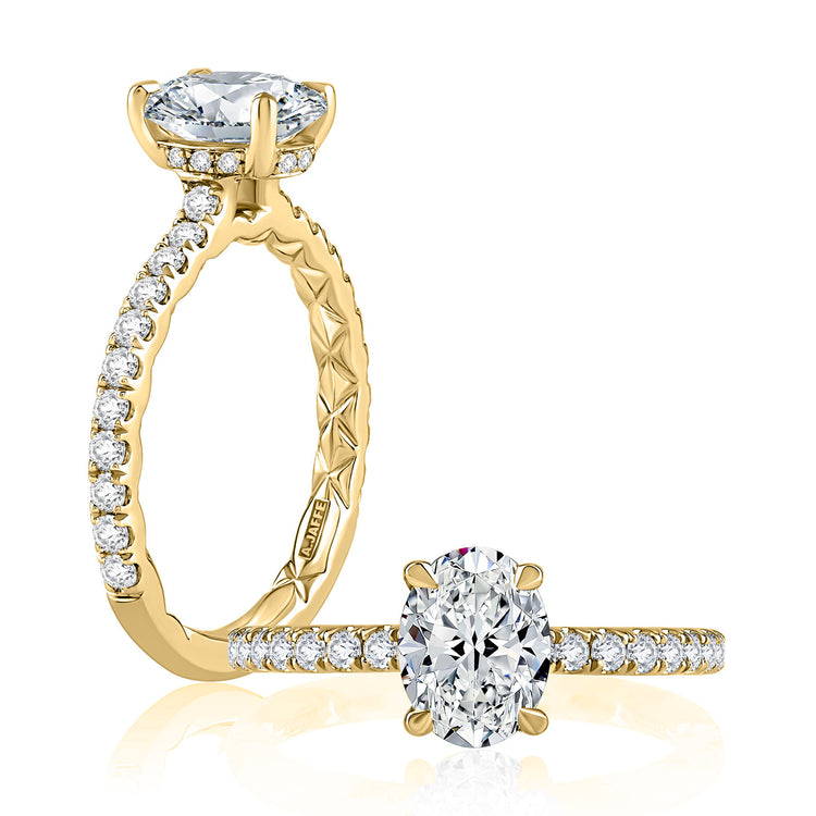 Diamond Semi Mount Ring | 18k Yellow (1.50ct Head)
