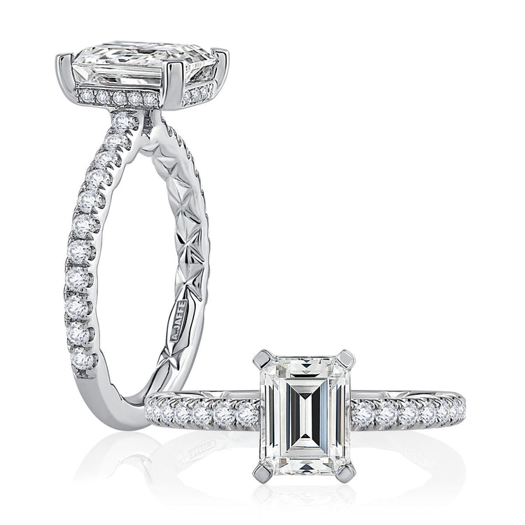 Diamond Semi Mount Ring | 14k White (1.00ct Head)