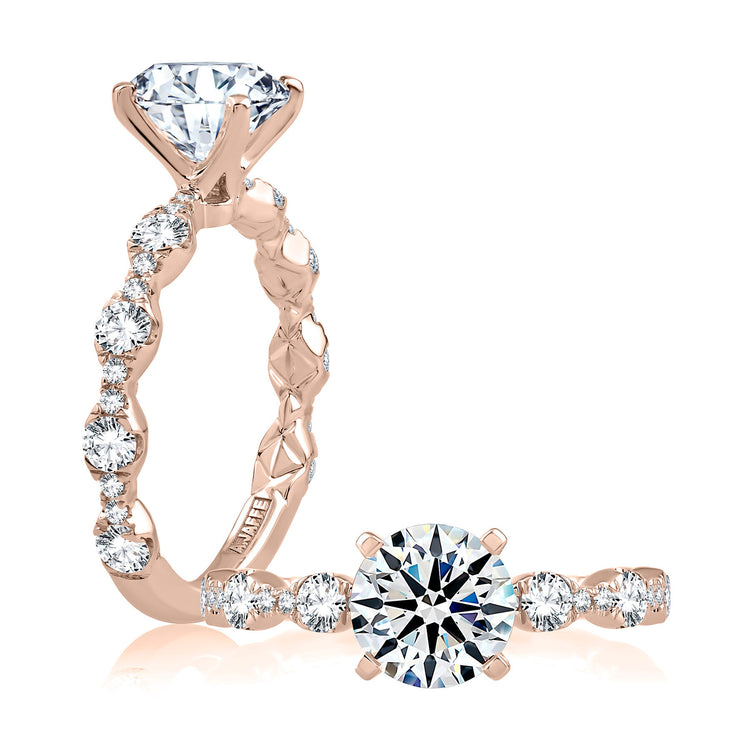 Diamond Semi Mount Ring | 14k Rose (1.50ct Head)