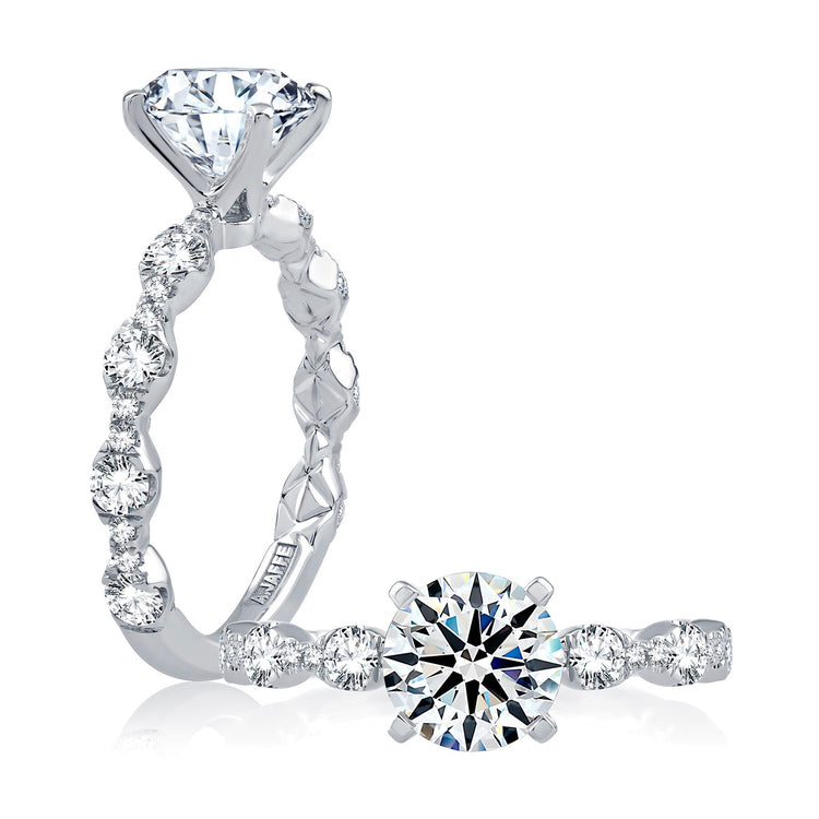 Diamond Semi Mount Ring | 14k White (1.50ct Head)