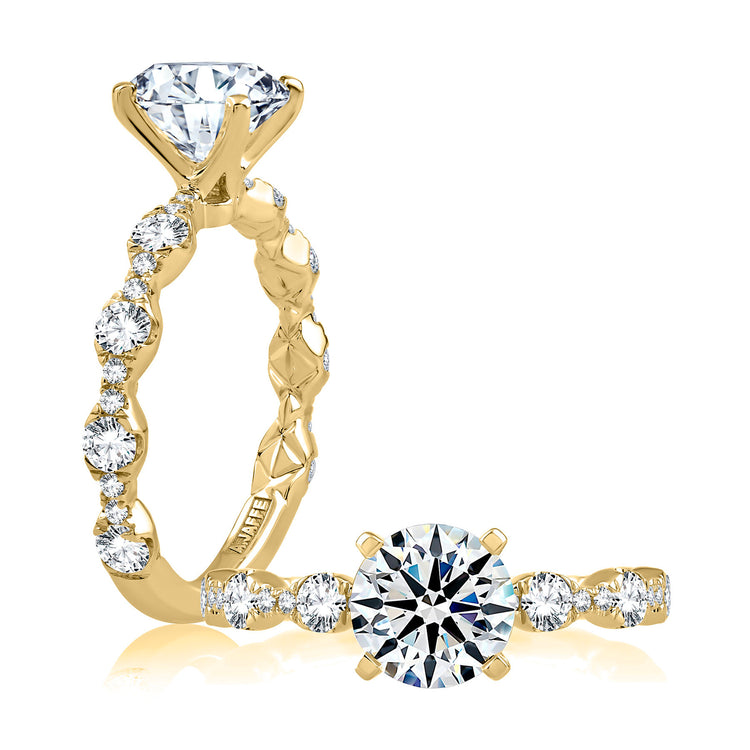 Diamond Semi Mount Ring | 14k Yellow (1.50ct Head)