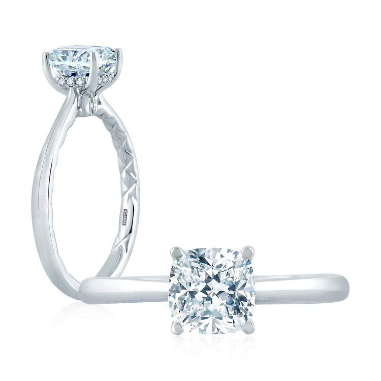 Diamond Semi Mount Ring | 14k White (3.00ct Head)