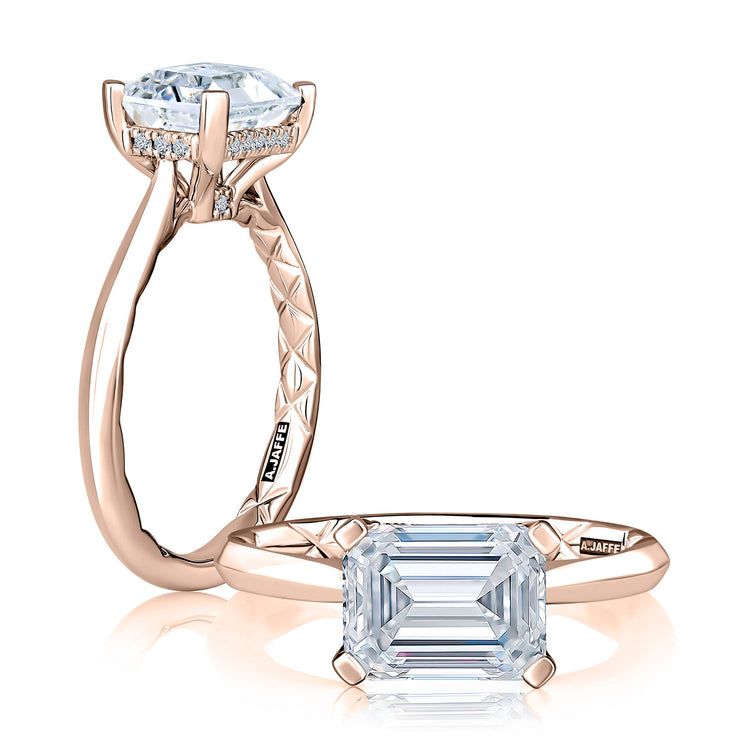 Diamond Semi Mount Ring | 14k Rose (3.00ct Head)