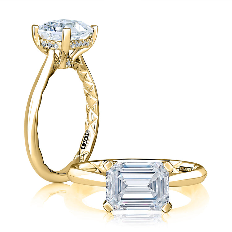 Diamond Semi Mount Ring | 14k Yellow (3.00ct Head)