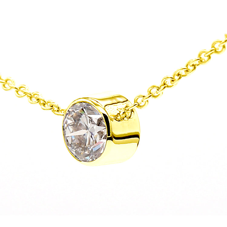 Lab Grown Diamond Bezel Pendant