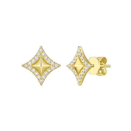 Lab Grown Diamond Star Earrings