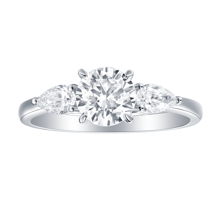 Lab Grown Three-Stone Diamond Ring