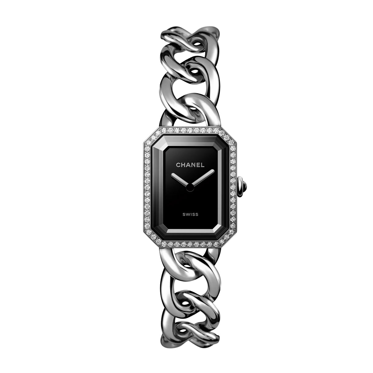 Chanel Black Dial Watch Chanel - 18K Yellow Gold Premier Diamond Black Dial Watch  main image 2