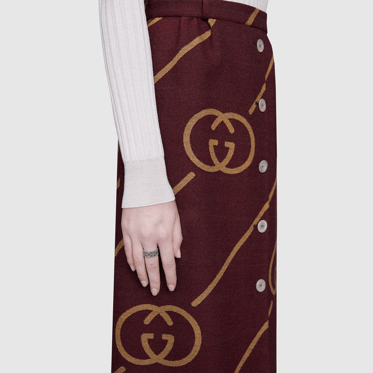 Interlocking G Flower Ring (Size 14)