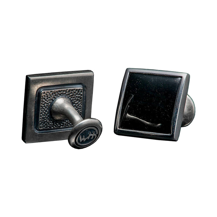Black Jade Duo Cufflinks - William Henry- Diamond Cellar