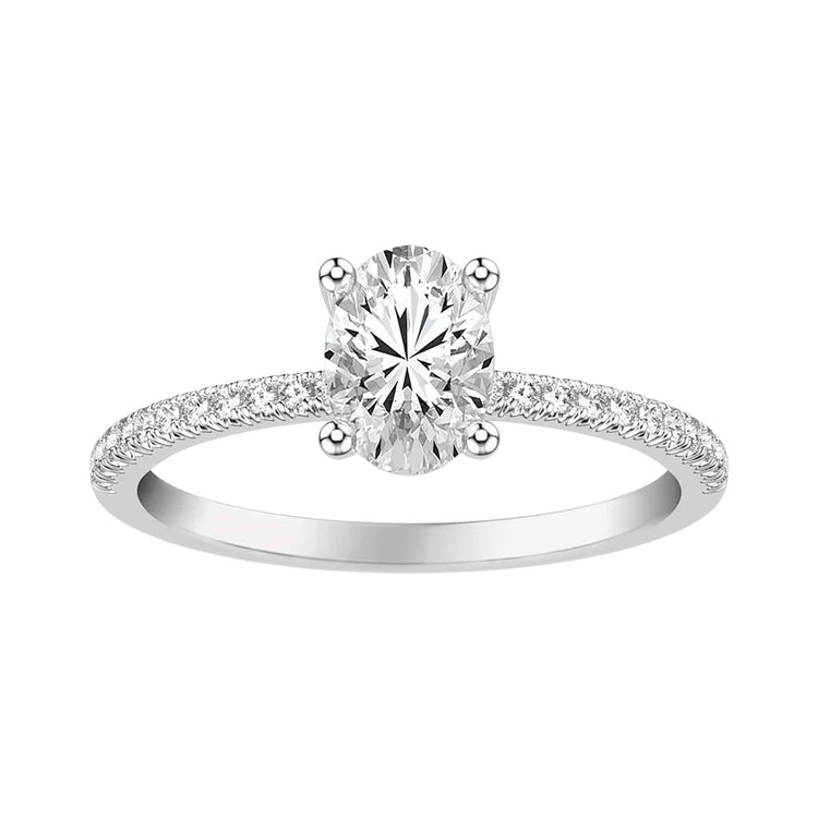 Classic Diamond Semi Mount Ring - Frederick Goldman- Diamond Cellar