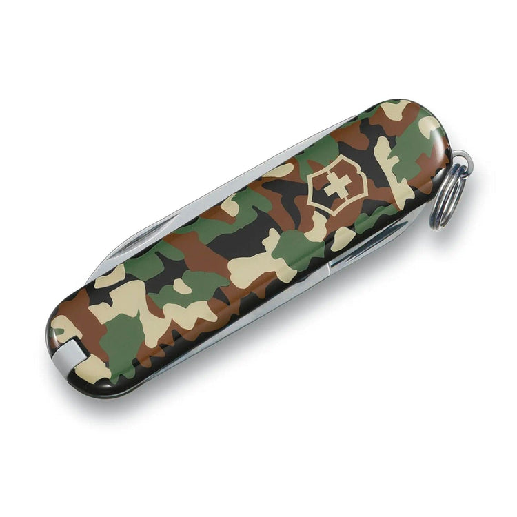 Classic SD Pocket Knife in Green Camouflage - Victorinox Swiss Army- Diamond Cellar