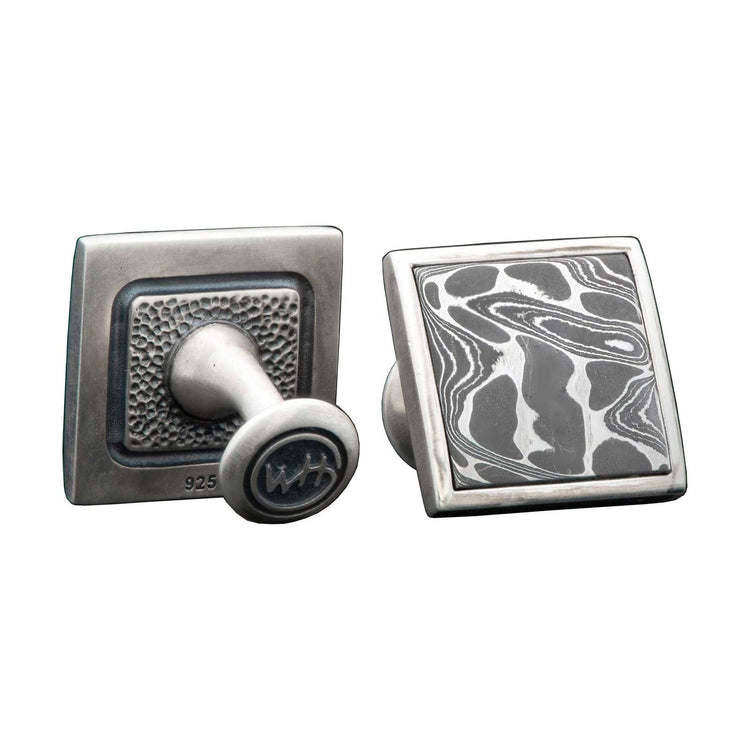 Damascus Duo Cufflinks - William Henry- Diamond Cellar