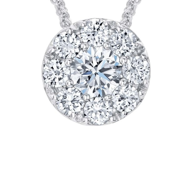 Diamond Center of My Universe Halo Eternal Pendant - Forevermark- Diamond Cellar