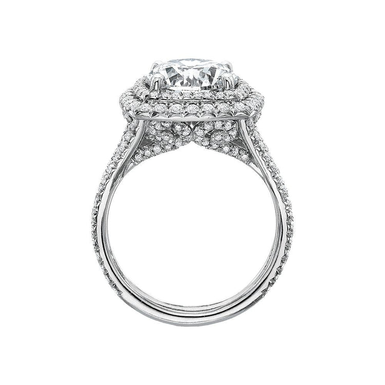 Diamond Double Halo Setting - Precision Set- Diamond Cellar