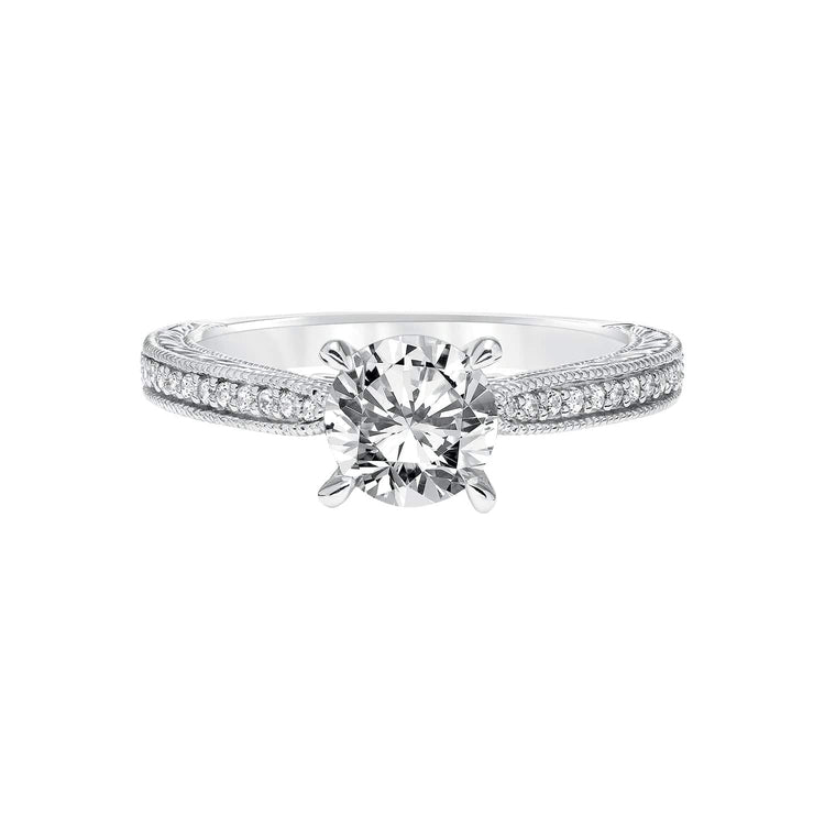 Diamond Semi Mount Ring - Frederick Goldman- Diamond Cellar