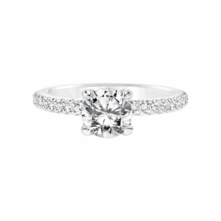 Diamond Semi Mount Ring - Frederick Goldman- Diamond Cellar