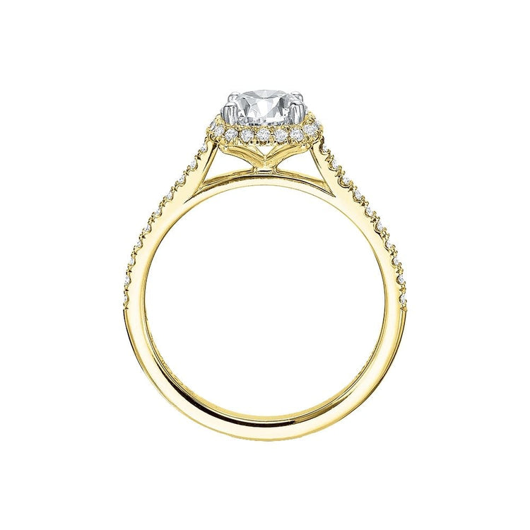 Elege Diamond Halo Ring - Precision Set- Diamond Cellar