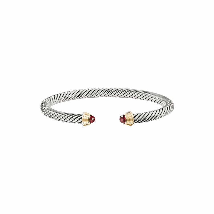 Garnet Cable Kids Cuff - David Yurman- Diamond Cellar