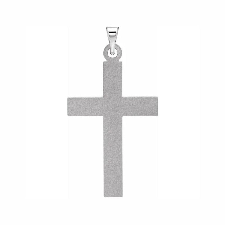 Grooved Cross Pendant - Diamond Cellar- Diamond Cellar