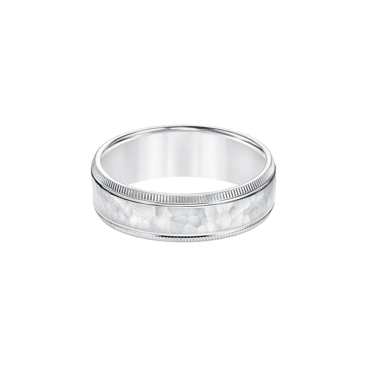 Hammered 6.5mm Band - Frederick Goldman- Diamond Cellar
