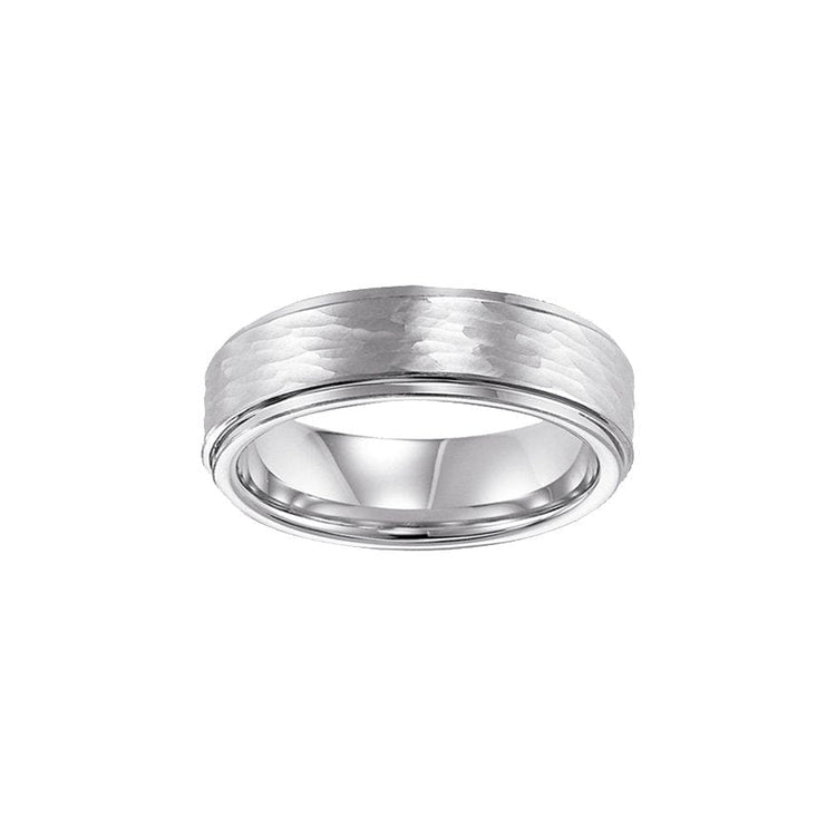 Hammered Finish 8mm Band - Frederick Goldman- Diamond Cellar