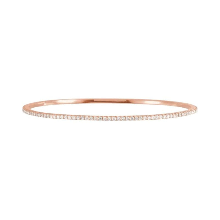 Lab Grown Diamond Bangle Bracelet (2 tcw) - Céleste Created Diamonds- Diamond Cellar