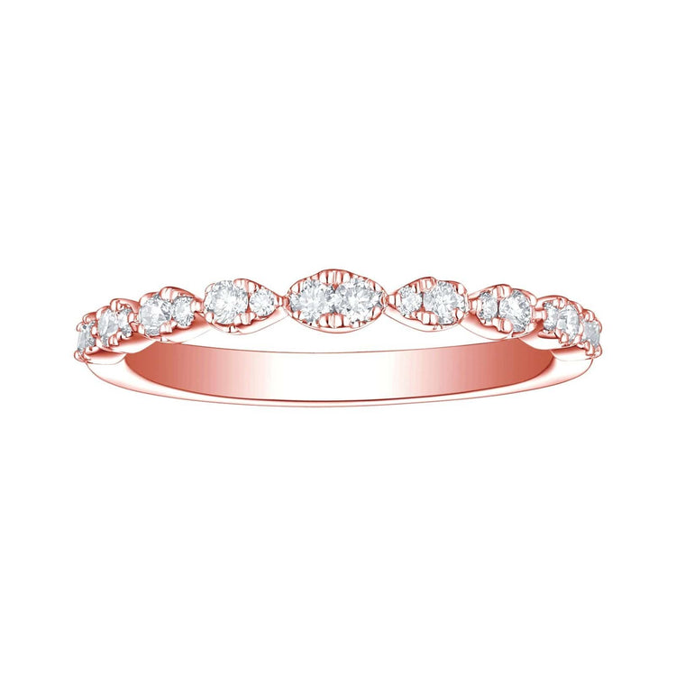 Lab Grown Diamond Pear Station Band - Céleste Created Diamonds- Diamond Cellar