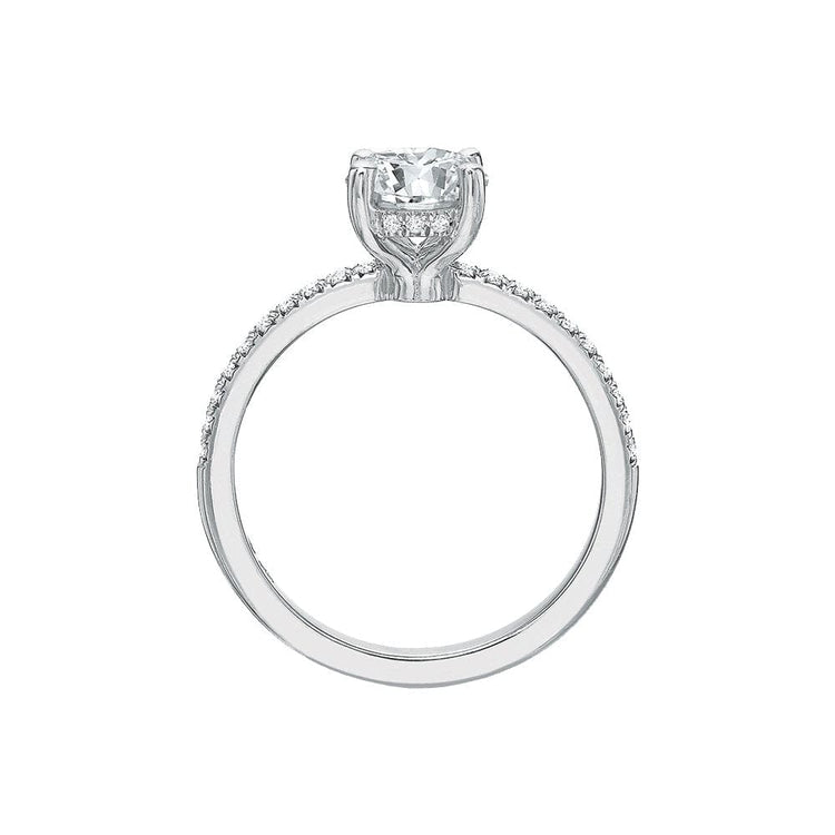 Modern Classic Semi Mount Ring - Precision Set- Diamond Cellar