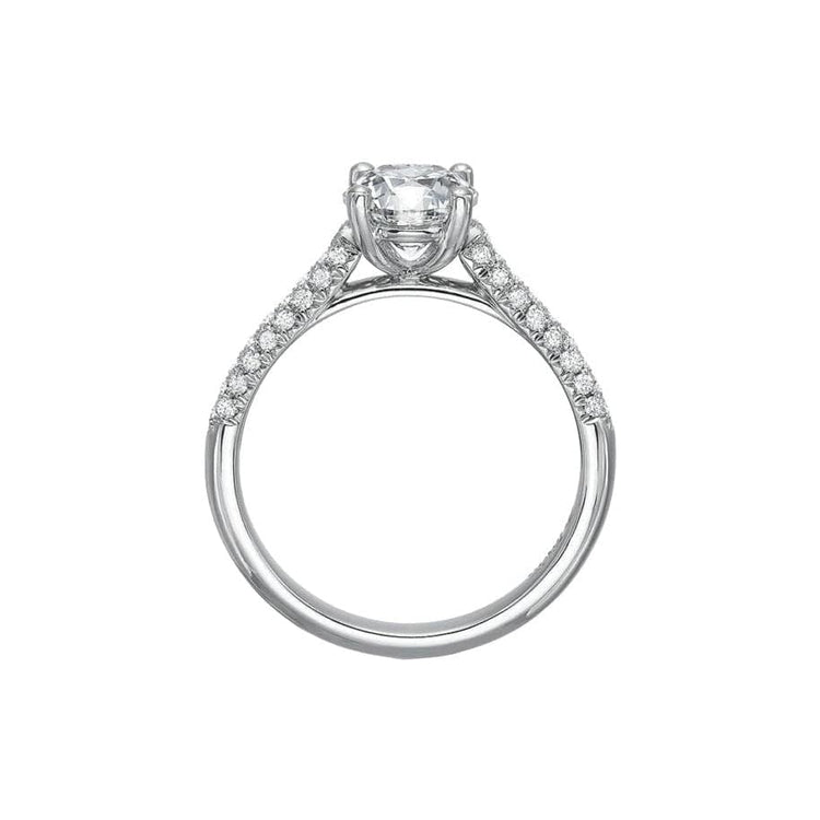 New Aire Diamond Semi Mount Ring - Precision Set- Diamond Cellar