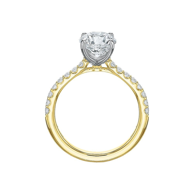 New Aire Low Profile Semi Mount Ring - Precision Set- Diamond Cellar