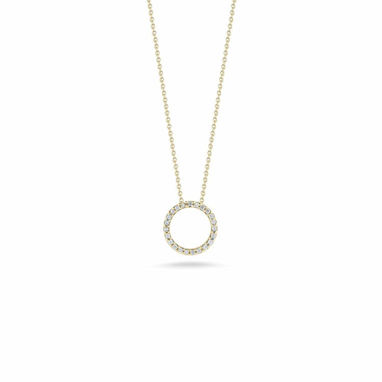 Open Circle Diamond Necklace - Roberto Coin- Diamond Cellar