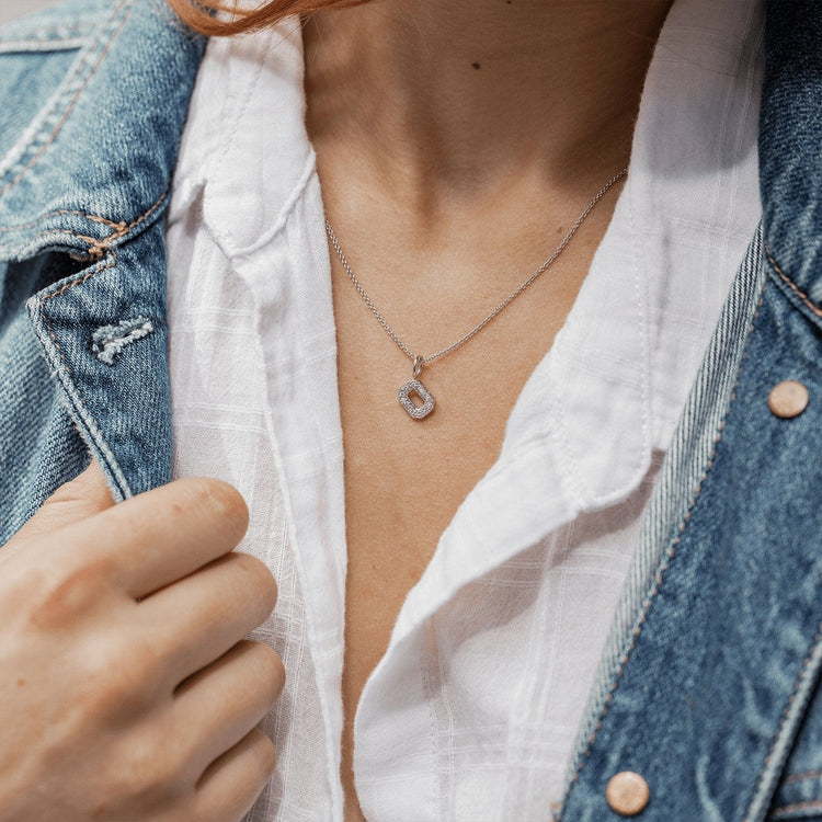 OSU Block "O" Charm with Diamonds - Diamond Cellar- Diamond Cellar