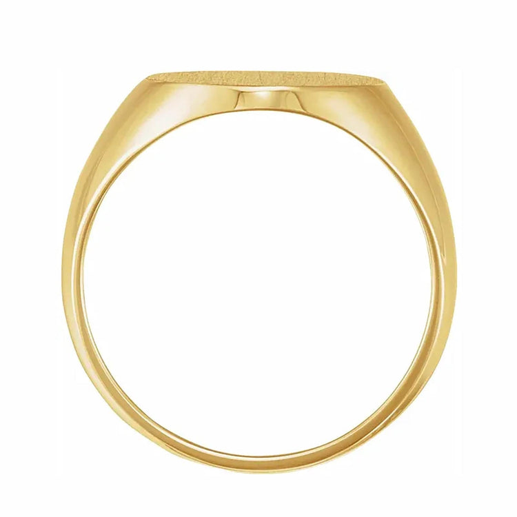 Oval Signet Ring - Diamond Cellar- Diamond Cellar